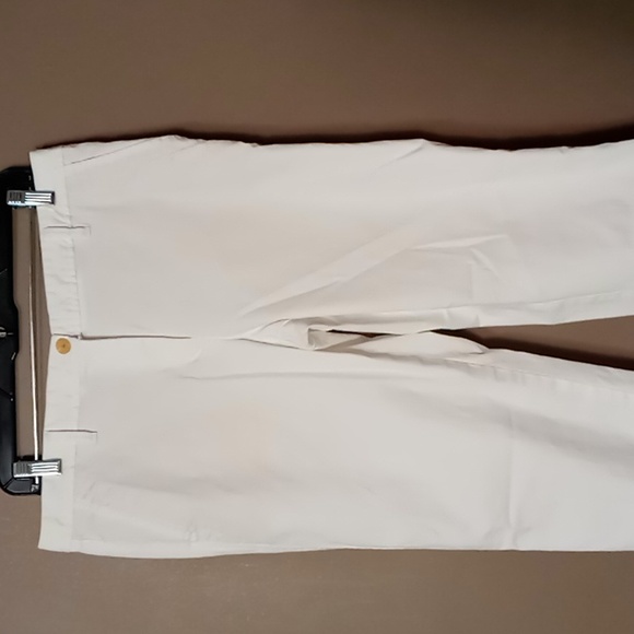 Talbots White Relaxed Chinos Size 8 - Picture 3 of 5